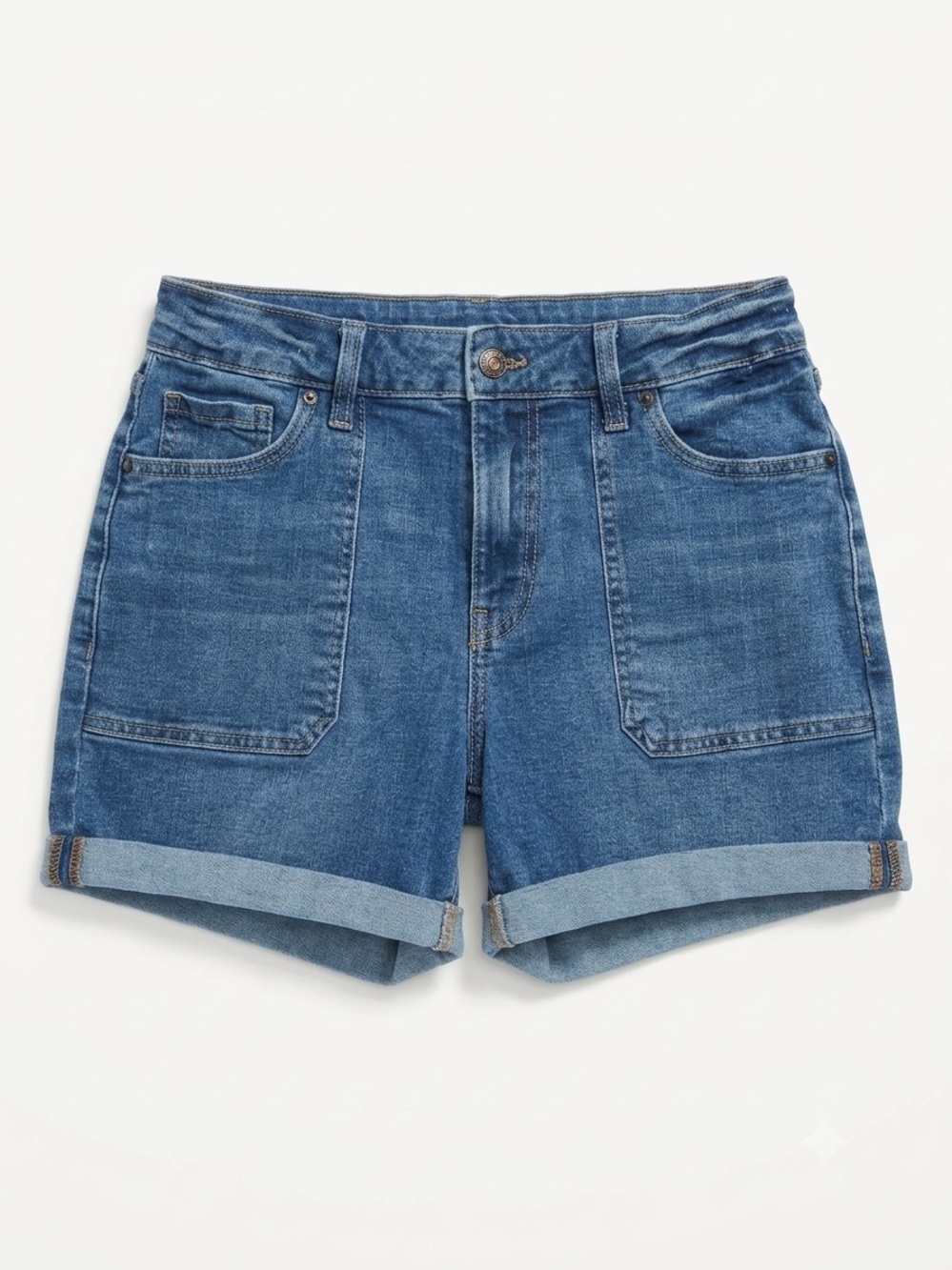 Maurices Blue Rolled Hem Denim Shorts Women’s Size 10